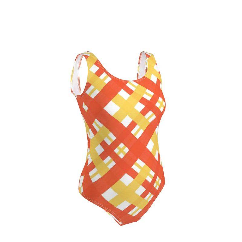 Plaid swimsuit shop